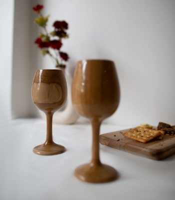 Wooden wine glass - India Sourcing Network