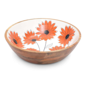red poppies bowl